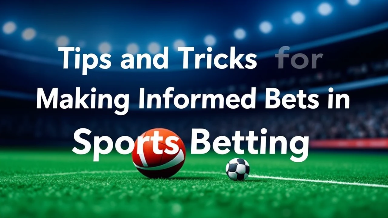 Tips and Tricks for Making Informed Bets in Sports Betting