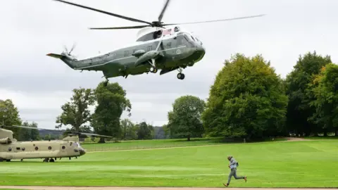Trump Rerouted and Forced to Change Helicopters On the Way to Stansted Airport